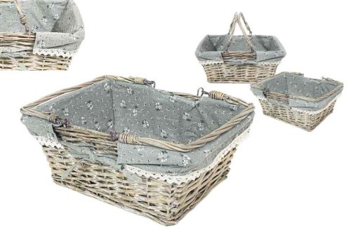 Bevásárló Kosár Lf Szürke 68-96/GREY - 35*27*H15cm (24/#)