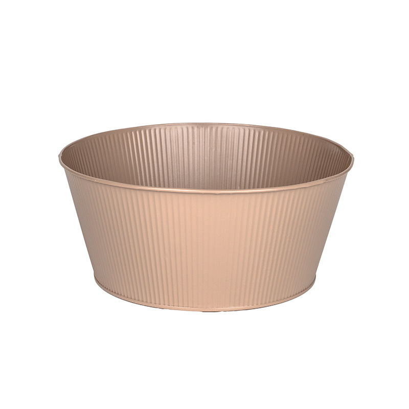 Astana fém ültetőtál tejeskávé 27-5x12-2cm