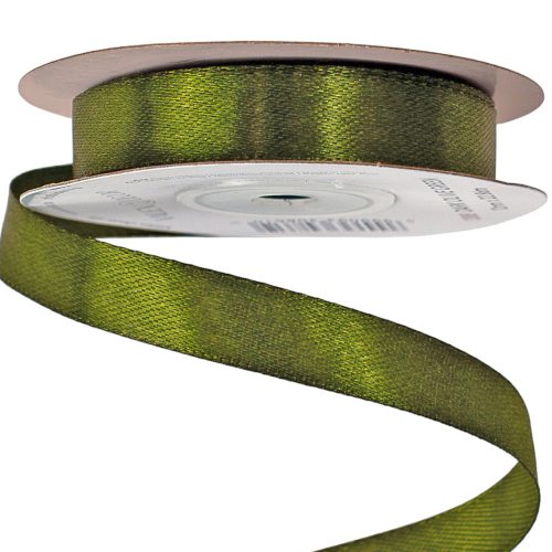 Szatén szalag 12mm x 22.86m - Olivazöld
