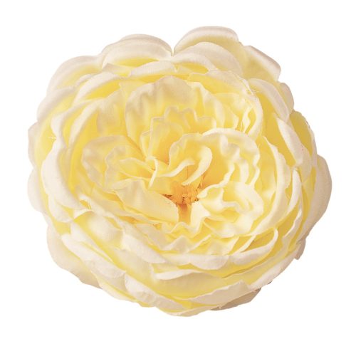 Angol rózsa selyemvirág fej- 10.5cm - Krém