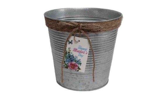 Bádog Kaspó Anyáknapi 140-B-530/M - D19*18H*D14cm (60/#)