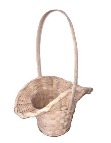 Bambusz Flor. Antikolt Fehér 66-54-A/W - 22*17*H13/30cm (8/gy_72/#)