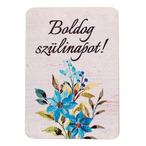 4db. Boldog születésnapot! feliratos dekor tábla 7 x 5cm