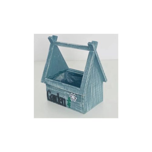 Házikó Kaspó Kék 140-W-42 - 18*15*H10/24cm (16/#)