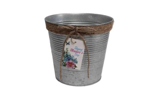 Bádog Kaspó Anyáknapi 140-B-530/S - D13*13H*D9cm (90/#)