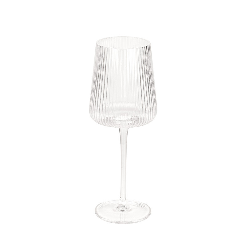 dekorációs üveg borospohár 9x22-5cm