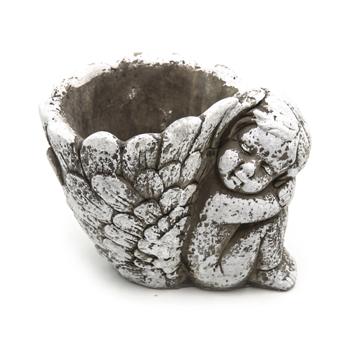 KŐKASPÓ ANGYALLAL 1/16 16-5x11-5x13 cm