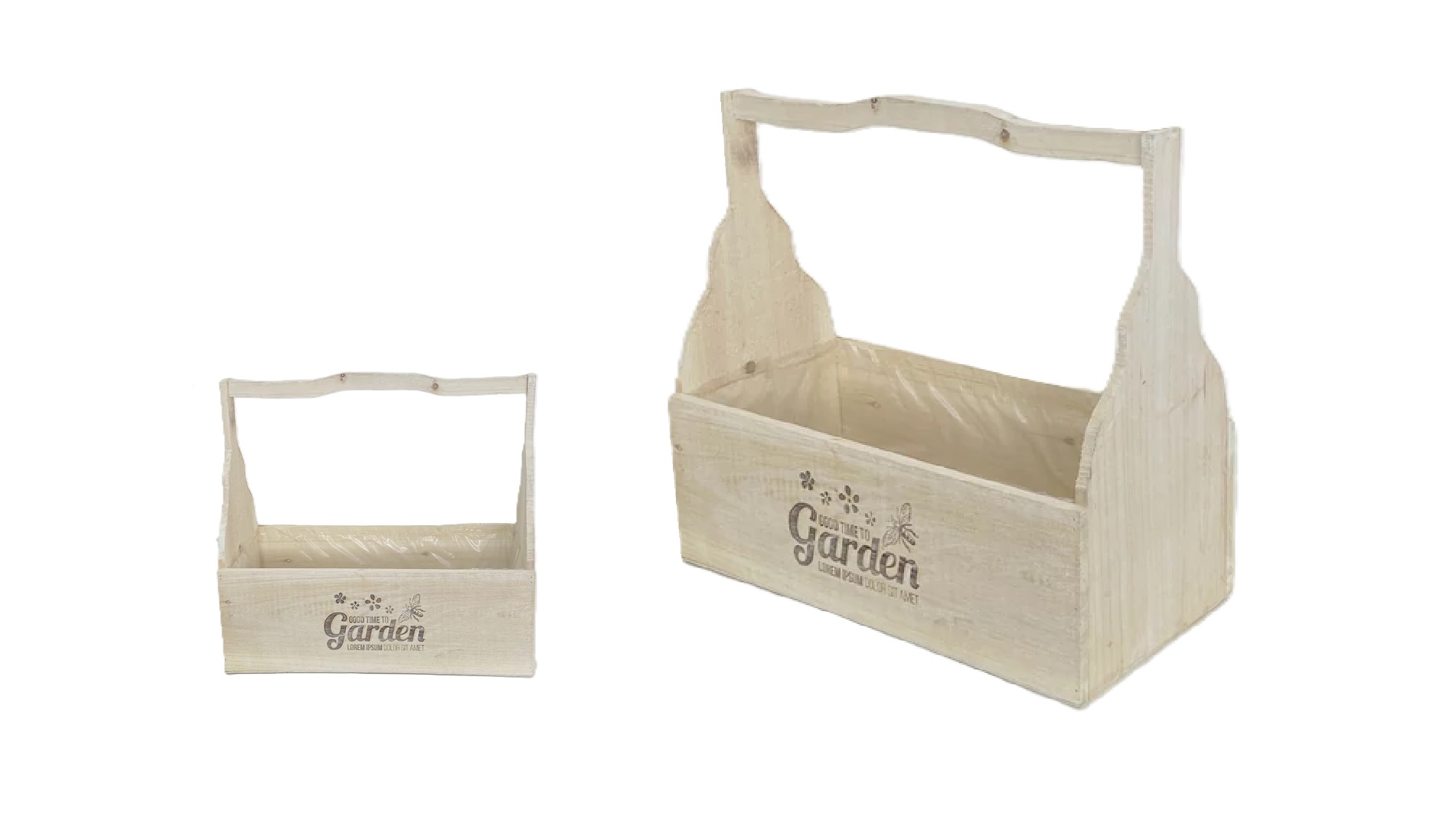Fa Kaspó Füles Natúr 232-W-213/L - 40*20*H14/37cm (8/#)