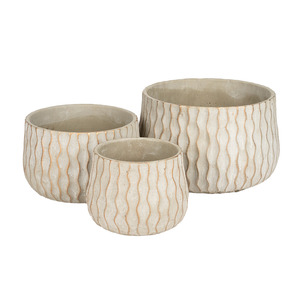 Ripple cement tál szett szürke-arany 16x12-5-27x17cm S3