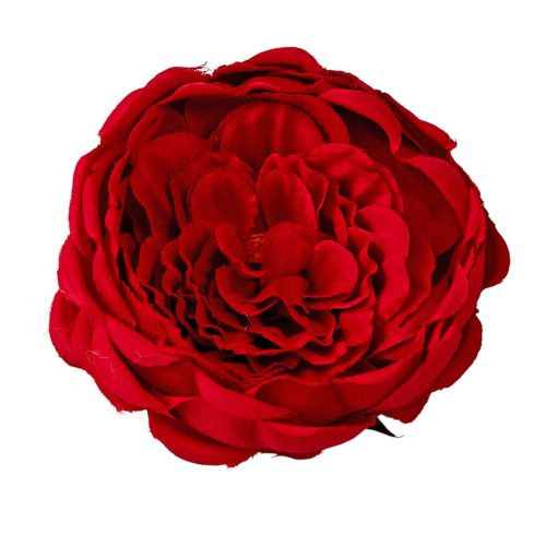 Angol rózsa selyemvirág fej- 10.5cm - Piros
