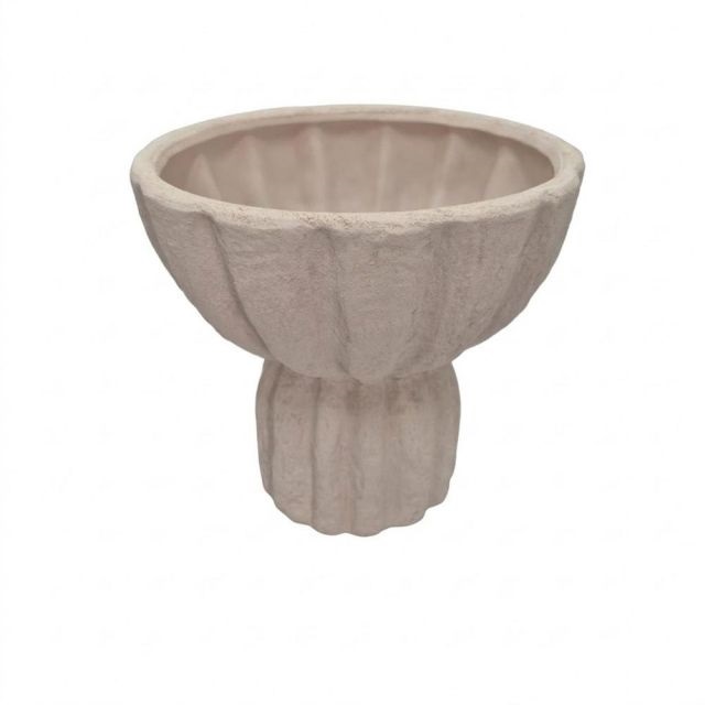 Váza kerámia 19x18 cm bézs