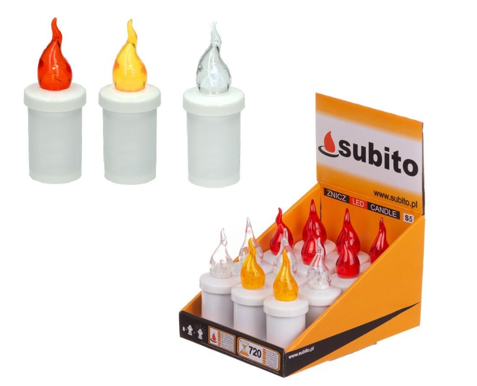 Led mécses MIX- Fehér-Piros-Sá 5907646196003