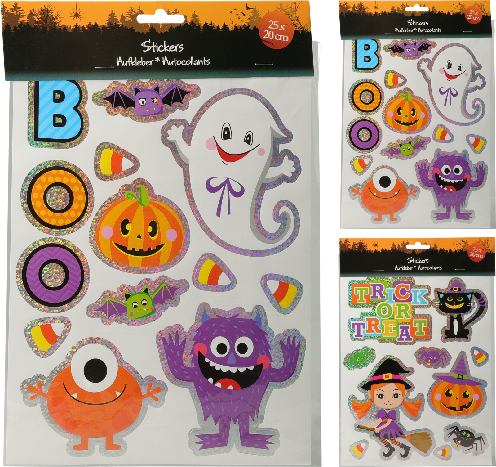 Halloween matrica 2 féle mixelve- méret: 25x20 cm- anyag: papír (921)