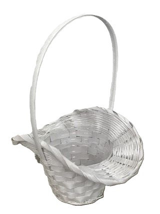 Bambusz Flor. Fehér 66-54/W - 22*17*H13/30cm (8/gy_72/#)