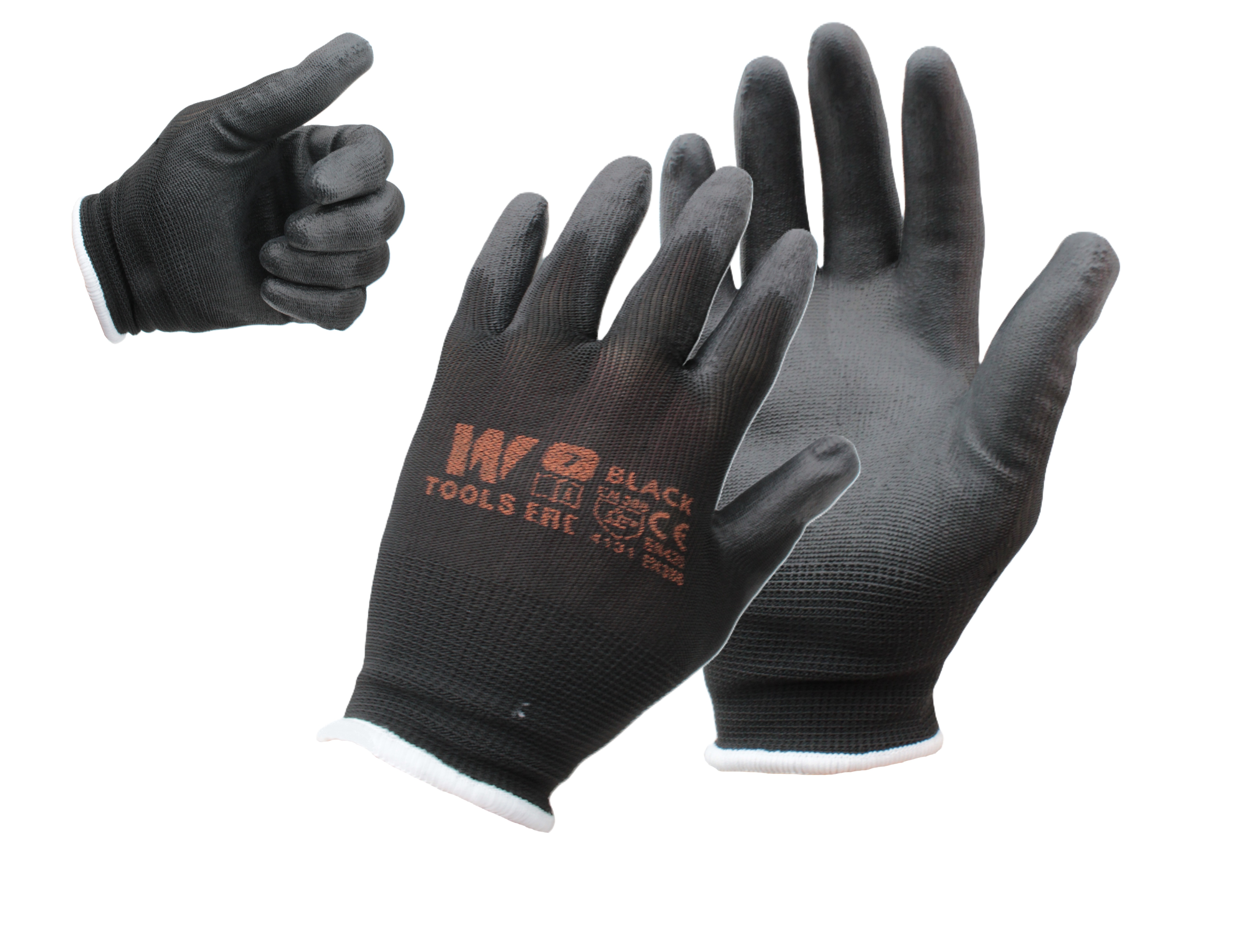 Kesztyű Precíziós Szerelő Fekete M/7 Wtools (12/gy_240/#)
