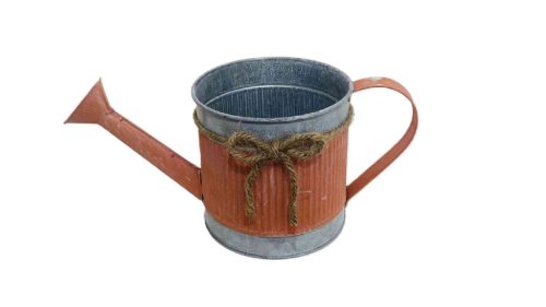 Bádog Kanna Szürke- Kötél Masnis 140-B-204 - D12*H12cm (32/#)