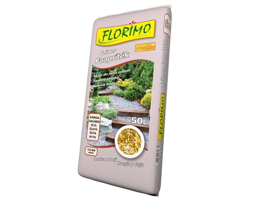 FLORIMO faapríték sárga 50 l 48db/raklap
