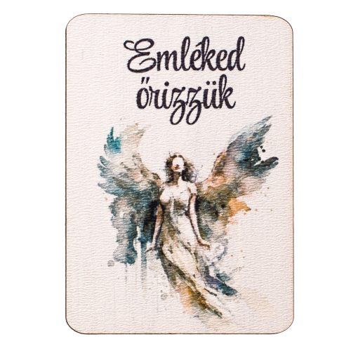 4db. Emléked őrizzük feliratos dekor fa tábla 7 x 5cm